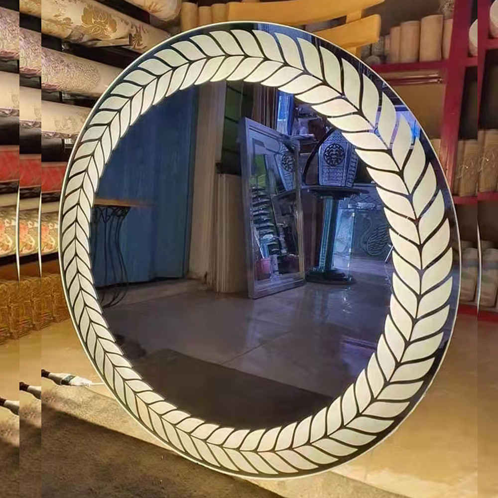 Latest Design Wholesale Custom Modern Bathroom Led Light Mirror Smart Circular Bathroom Mirror