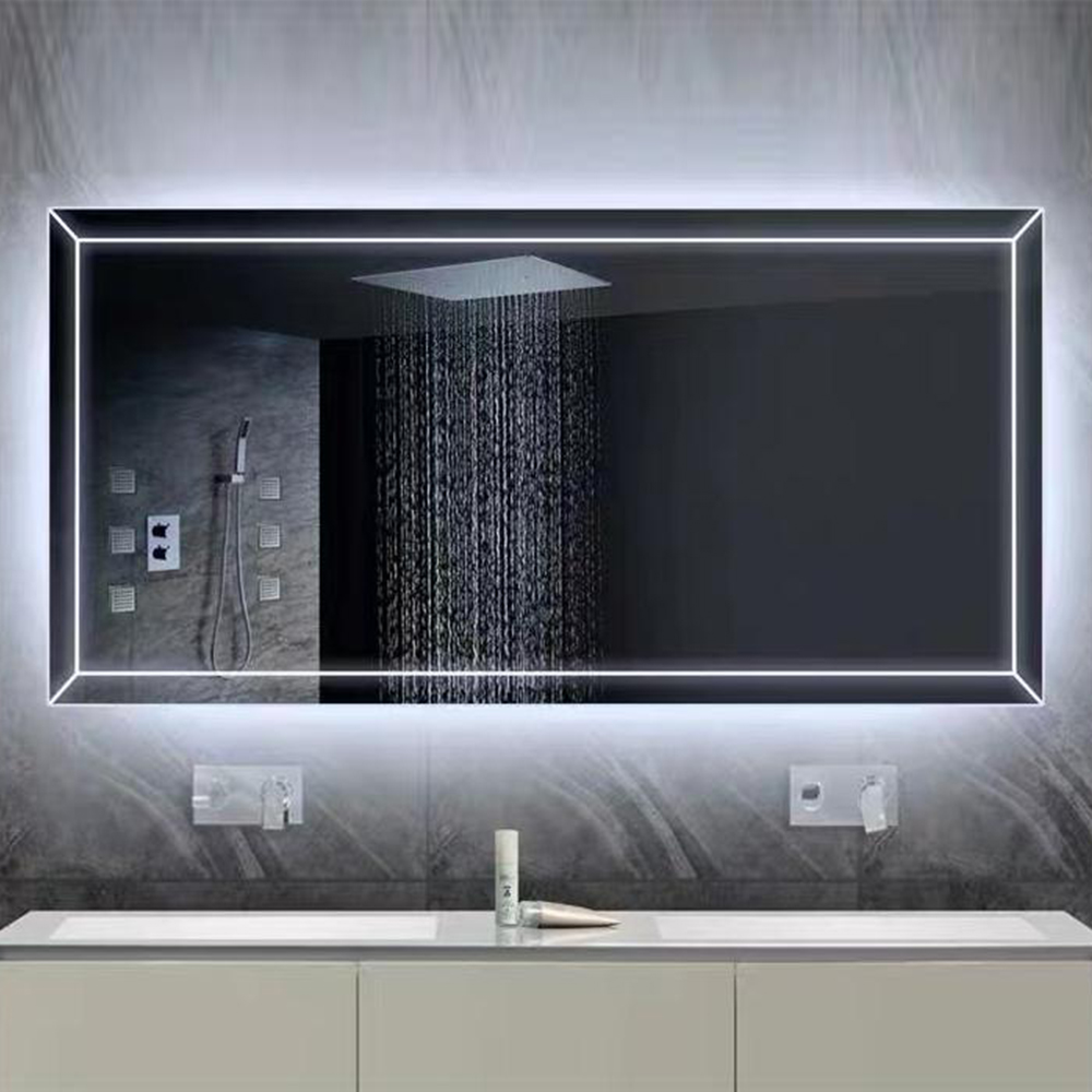 Wholesale Custom Low Price Bathroom Light Mirror Wall Mounted Cabinet Big Size Bathroom Mirror
