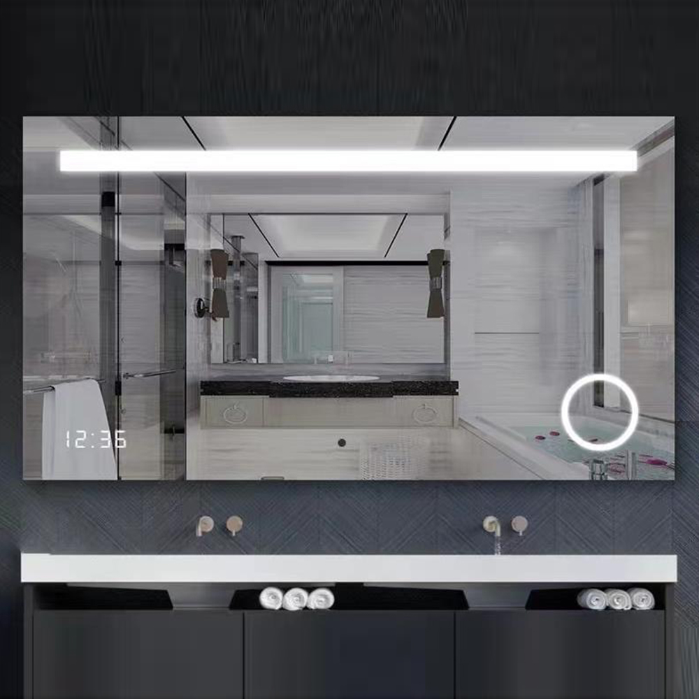Wholesale Custom Low Price Bathroom Light Mirror Wall Mounted Cabinet Big Size Bathroom Mirror