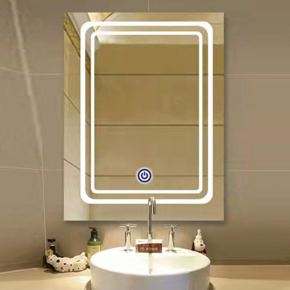 China Manufacturer Wholesale Modern Luxury Gold Bathroom Mirror Led Backlit Bathroom Mirrors