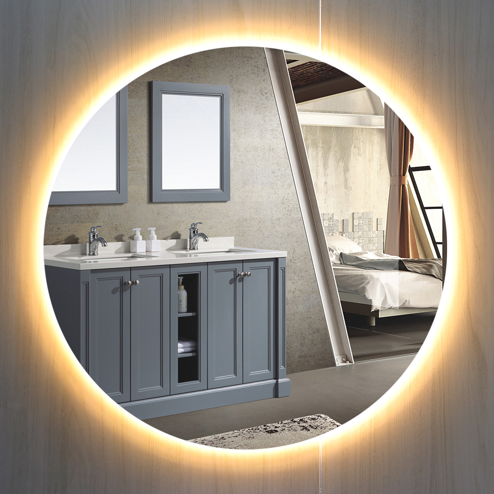 Factory Direct Sales Multi Function Fashionable Luxurious Led Illuminated Bathroom Mirror