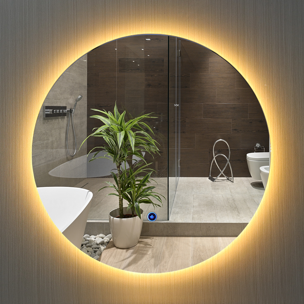 Innovative Products High Quality Wall Round Frameless Bathroom Mirror With Led