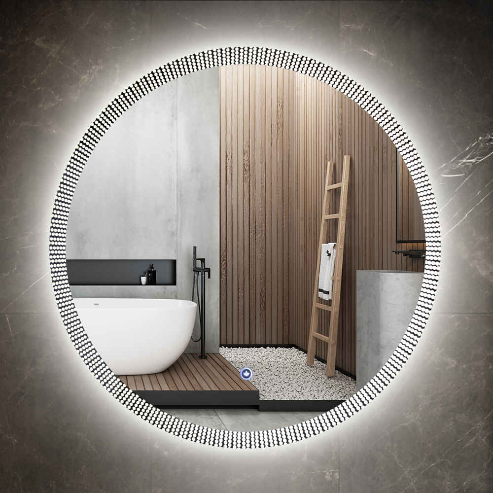Innovative Products High Quality Wall Round Frameless Bathroom Mirror With Led