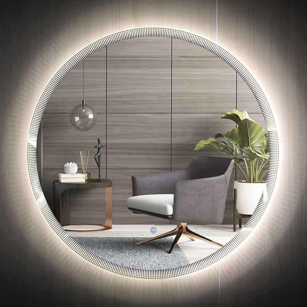 Innovative Products High Quality Wall Round Frameless Bathroom Mirror With Led