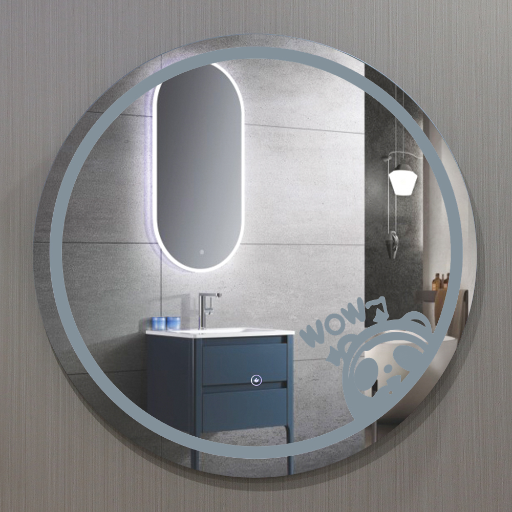 Custom Hotel Villa Bathroom Wall Mounted Mirror Touch Sensor Switch Round Hot Selling Products Custom Hotel Villa Bathroom Wall Mounted Mirror Touch Sensor Switch Round Hot Selling Products