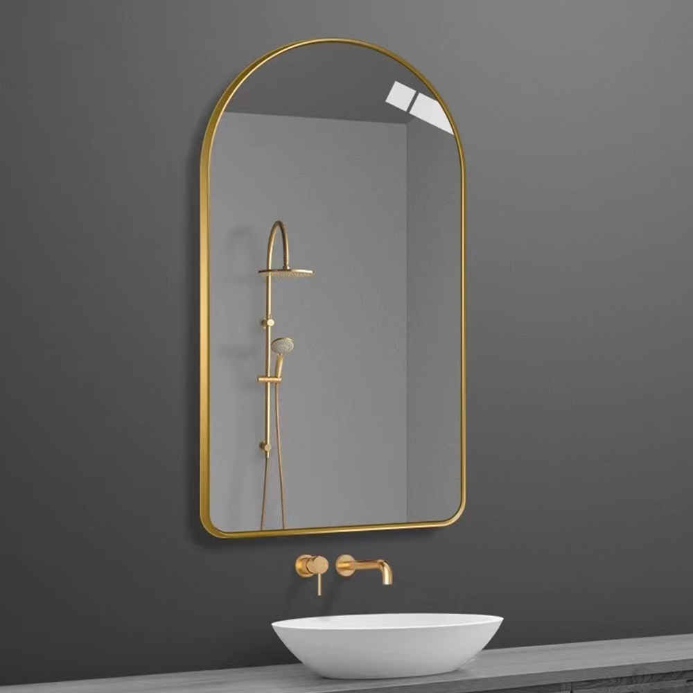 Intelligent Bathroom Anti Fog With Light Led Wall Mounted Arch Wall Mounted Luminous Mirror French Dresser Mirror