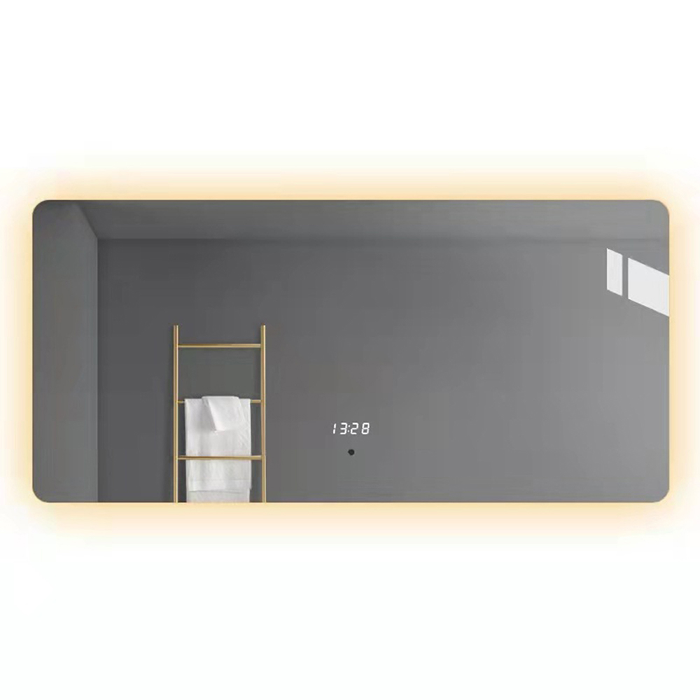 Modern Electronic Miroir Smart Led Bathroom Mirror Square Frameless Mirrors Mirror With Touch Sensor