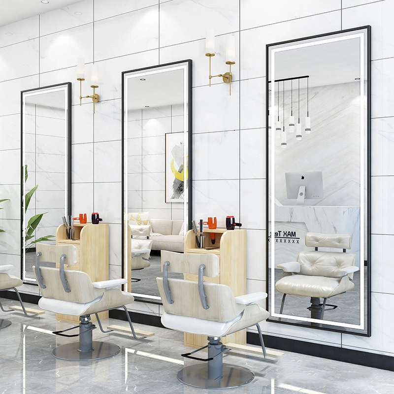 Wholesale Hair Salon Wall Mirrors Dressing Metal Frame Floor