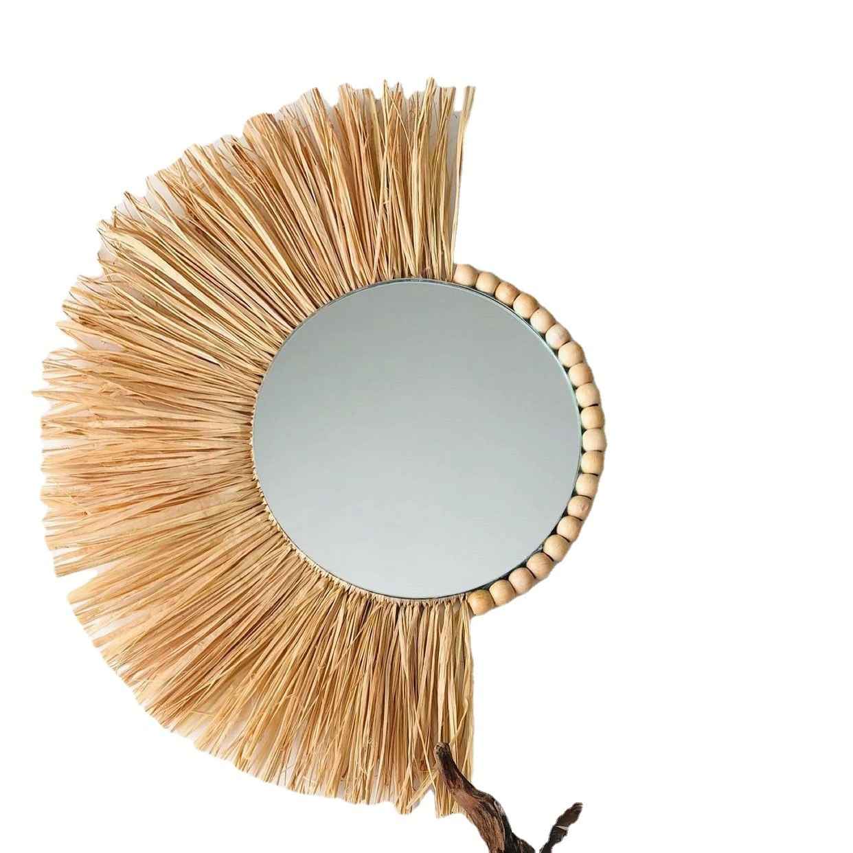 Nordic Style Handmade Wall Mirror Eco-Friendly Multi Shape Decorative Mirror