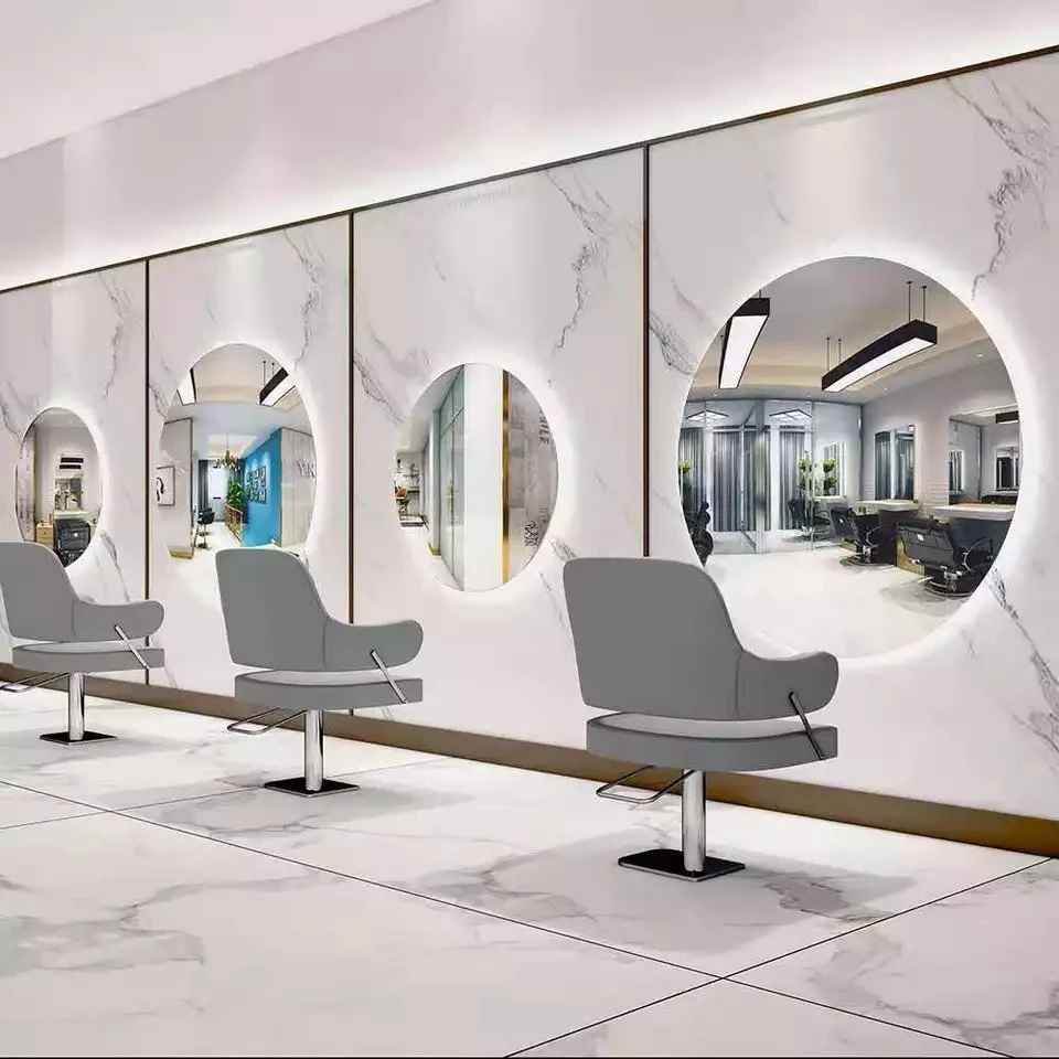 Custom Portable Vanity Floor Modern Compact Shaving Wall LED Full Salon Mirror