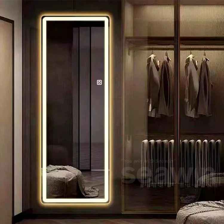 Factory Wall Full Mirror Hotel Bathroom LED Full Length Mirror with Light All Full Mirror Smart