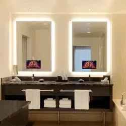 Smart Mirror Light Hospitality Hotel Salon Customized Size Bathroom Mirror with LED Light