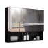 Bathroom Cabinet High Quality Matte Painting with Sink Ceramic Wash Basin MDF Bathroom Furniture