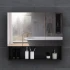 Bathroom Cabinet High Quality Matte Painting with Sink Ceramic Wash Basin MDF Bathroom Furniture