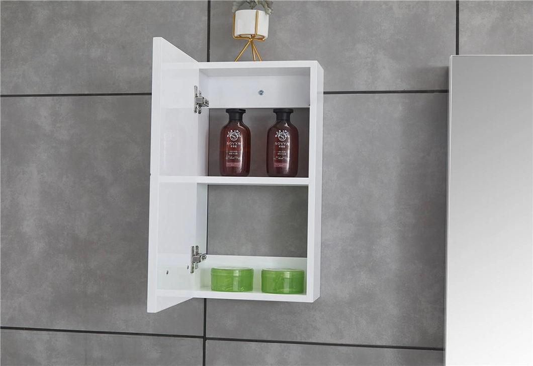23 Inch European Style Painting Bathtub Bathroom Cabinet Wall Mounted Single Small Bathroom Cabinet with Side Cabinet