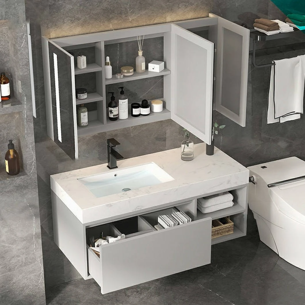 E Small Porcelain Round Dark Freestanding Counter Basin Lavatory Canada Double Sink Bathroom Vanity Sets with Side Cabinet