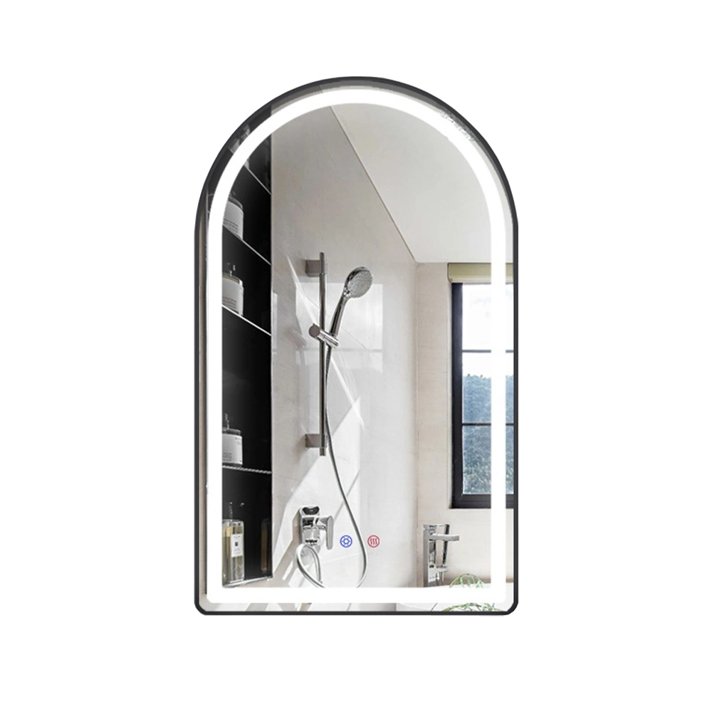 Gold Aluminum Oval Metal Frame Mirror Wall Mirror for Modern Home Decoration Luxury Interior for Bathroom Mirror