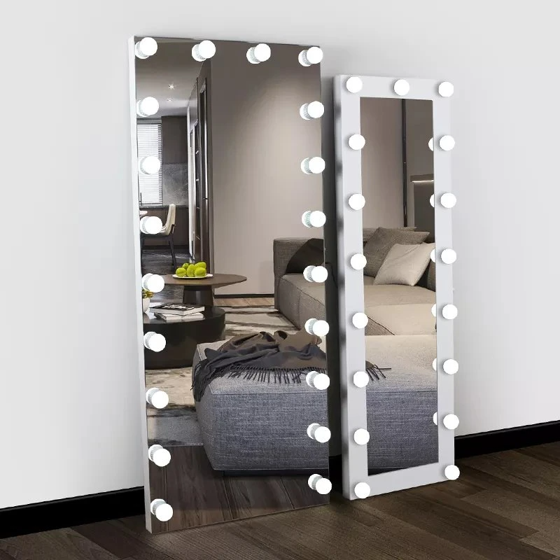Bluetooth Speaker Salon Hollywood Full Body Length LED Lights Vanity Mirror