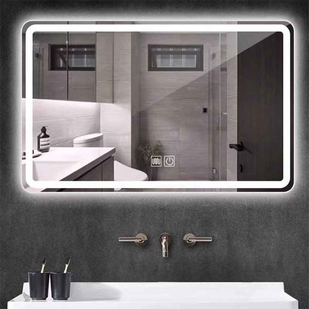 European Standard Factory Wholesale Smart Modern Makeup Glass Home Decor Bathroom Wall Mirror