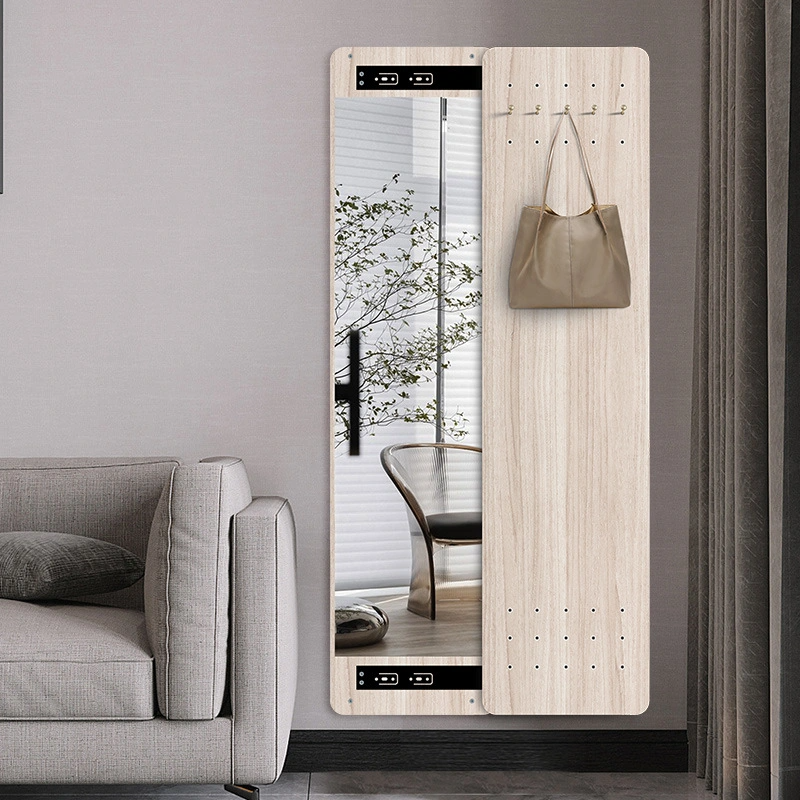Hole Board Full-Length Nordic Explosion-Proof Mirror Push Pull Hidden Wall-Hanging Fitting Mirror