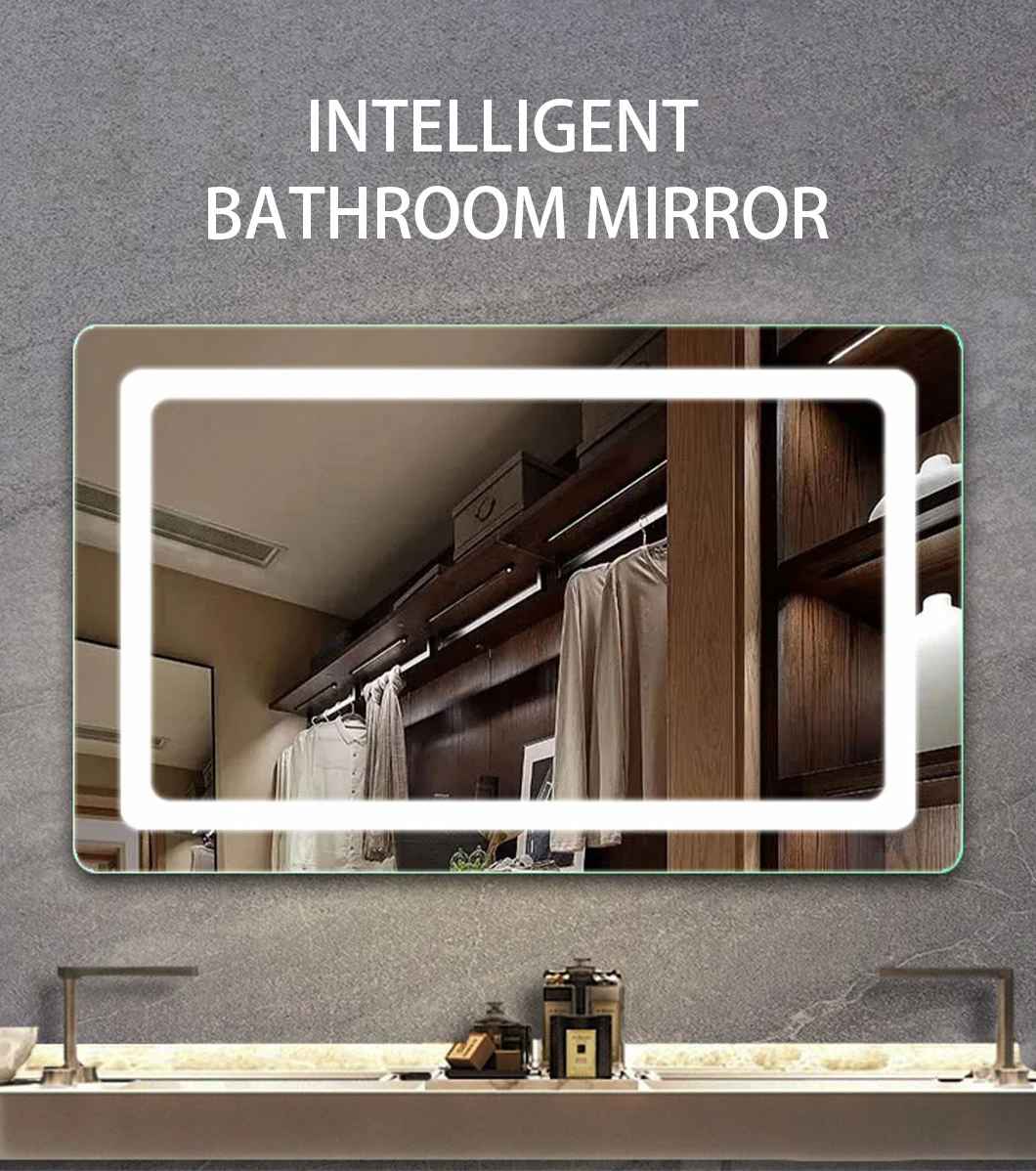 Bathroom New Design Mirror Light Bluetooth Ledmirror