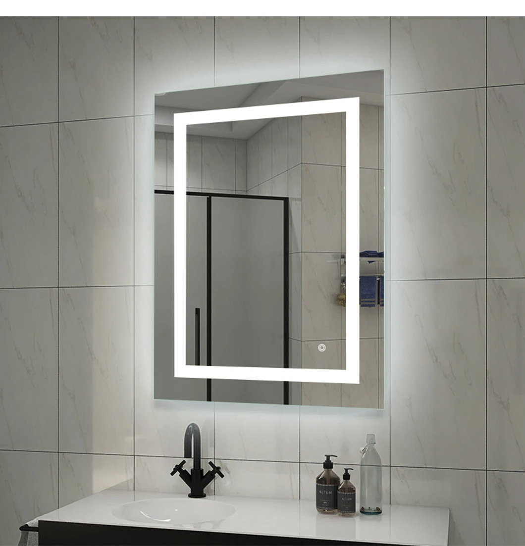 LED Mirror Bathroom Wall Mounted Vanity Mirror Smart Home Mirror Home Decoration Bluetooth Make up Mirror Glass Mirror