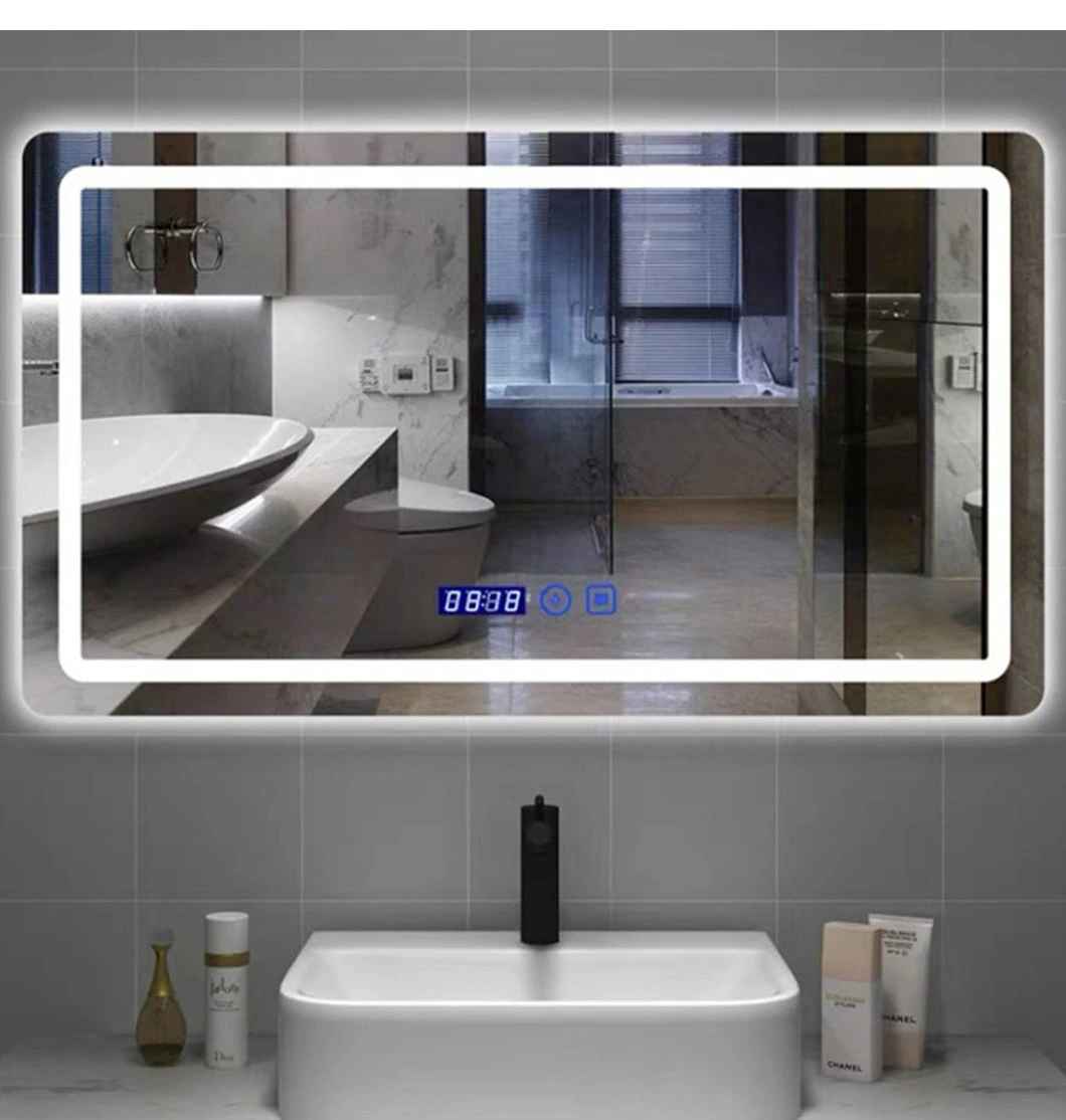 Modern LED Mirror Light Bathroom Defogger Waterproof Touch Screen Bathroom Mirror