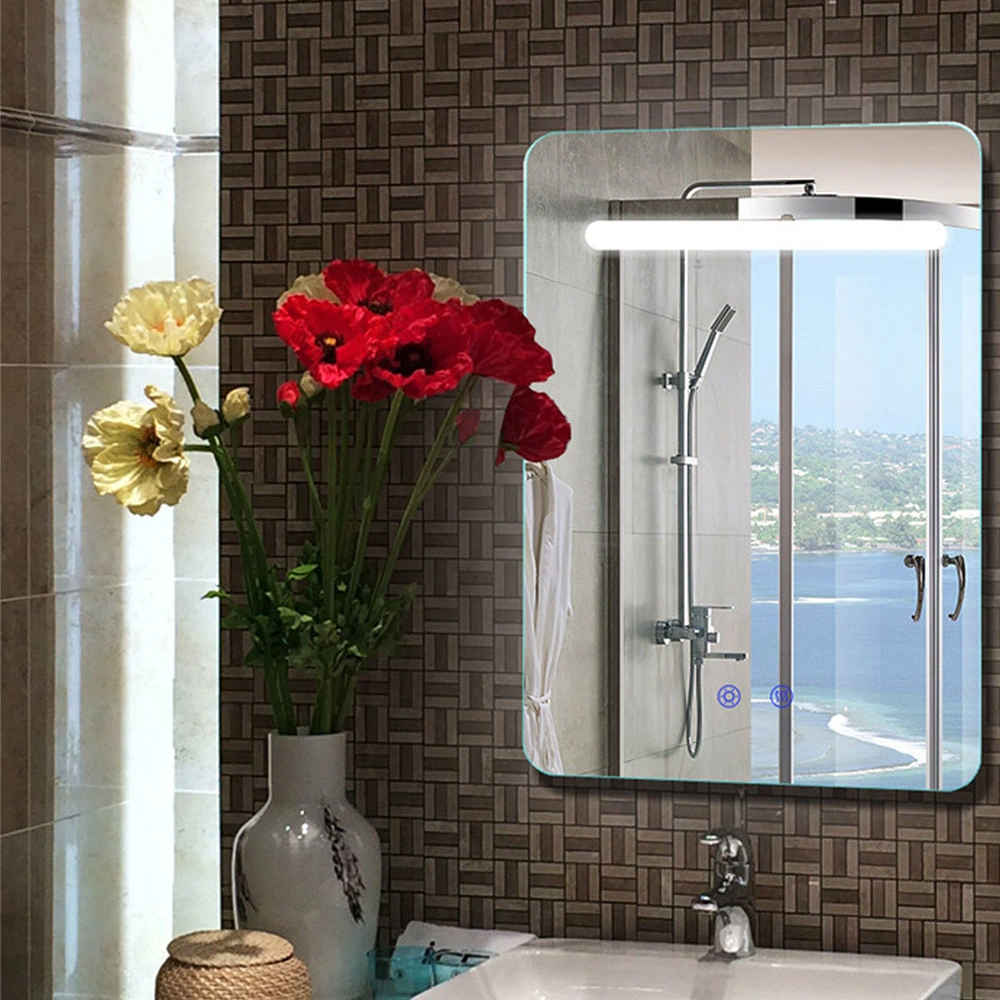 Rustproof Customized Wall Cosmetic Makeup Bathroom Toilet Vanity Mirror