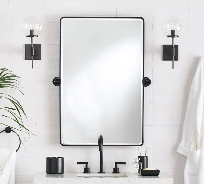 2022 New Arrival Bathroom Hotel Stainless Steel Vanities Modern Waterproof Mirror Cabinets with Mirror