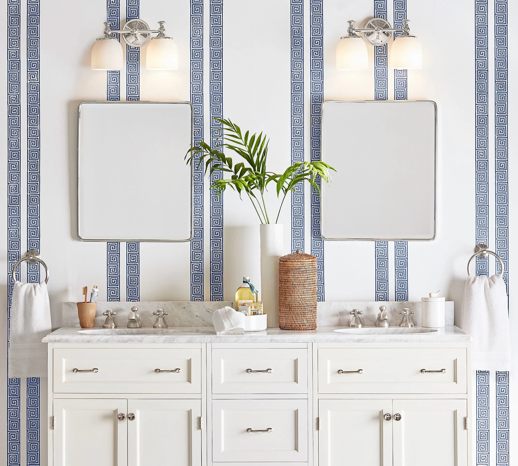 Bath Mirrors Smart Antifog Vanity Wall Mounted Mirror with Shaving Mirror Bathroom