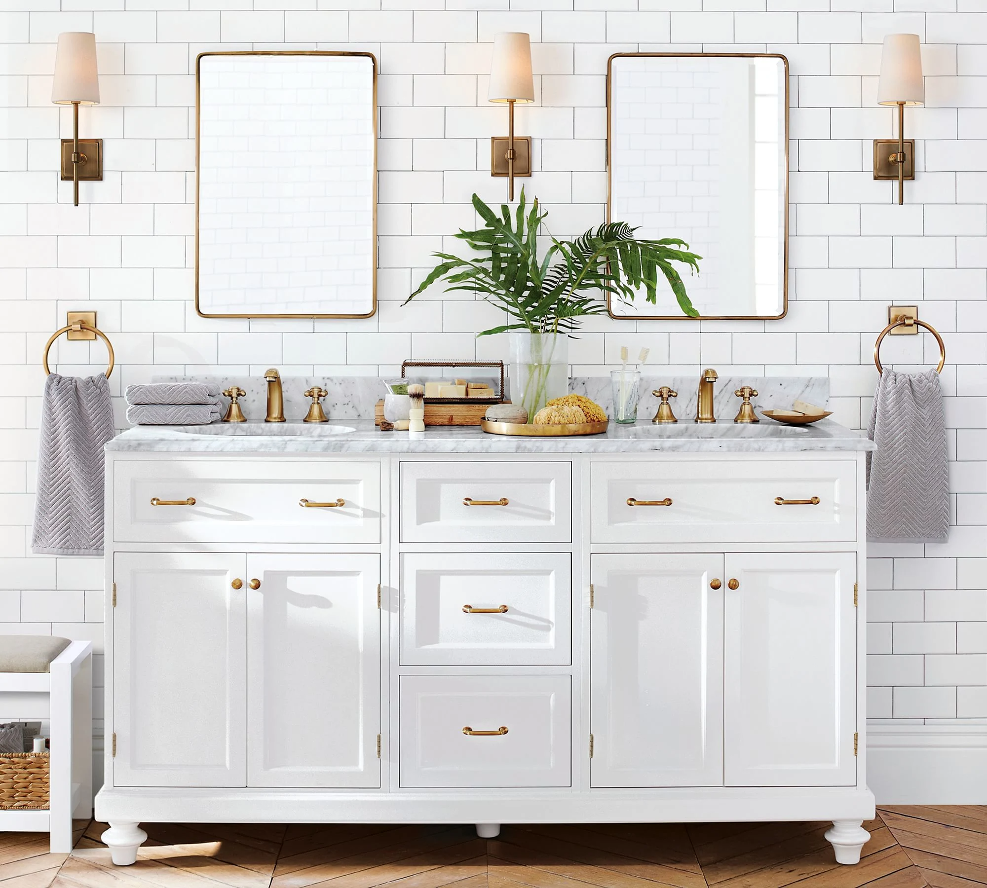 Bath Mirrors Smart Antifog Vanity Wall Mounted Mirror with Shaving Mirror Bathroom