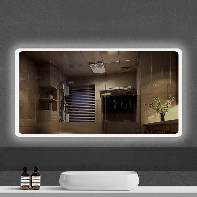 Factory Wall Mounted Frameless Lighted Rectangular Round Bathroom LED Mirror