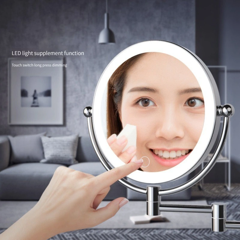 Magnifying Wall Mount Lighted LED Makeup Vanity Mirror LED Illuminated LED Lighted Bathroom Mirror