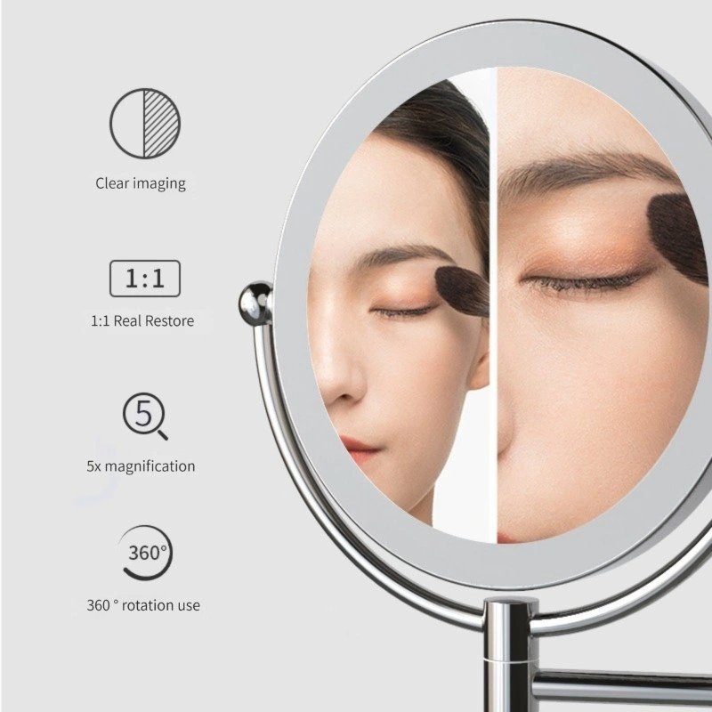 Magnifying Wall Mount Lighted LED Makeup Vanity Mirror LED Illuminated LED Lighted Bathroom Mirror