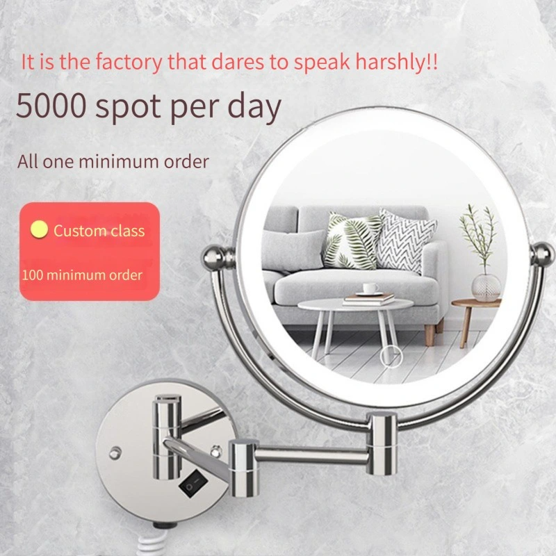 Magnifying Wall Mount Lighted LED Makeup Vanity Mirror LED Illuminated LED Lighted Bathroom Mirror