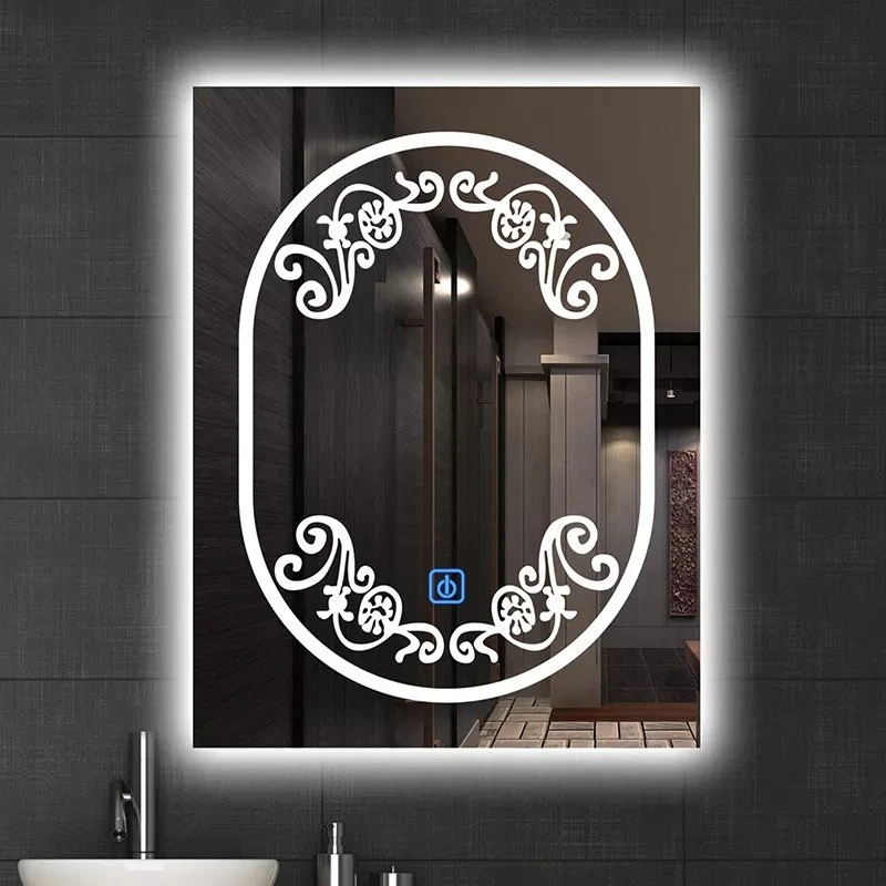 Vanity Decorative LED Bathroom Mirror Low MOQ Smart Anti Fog Touch Screen Backlit Lighted Bath Mirror with Lights