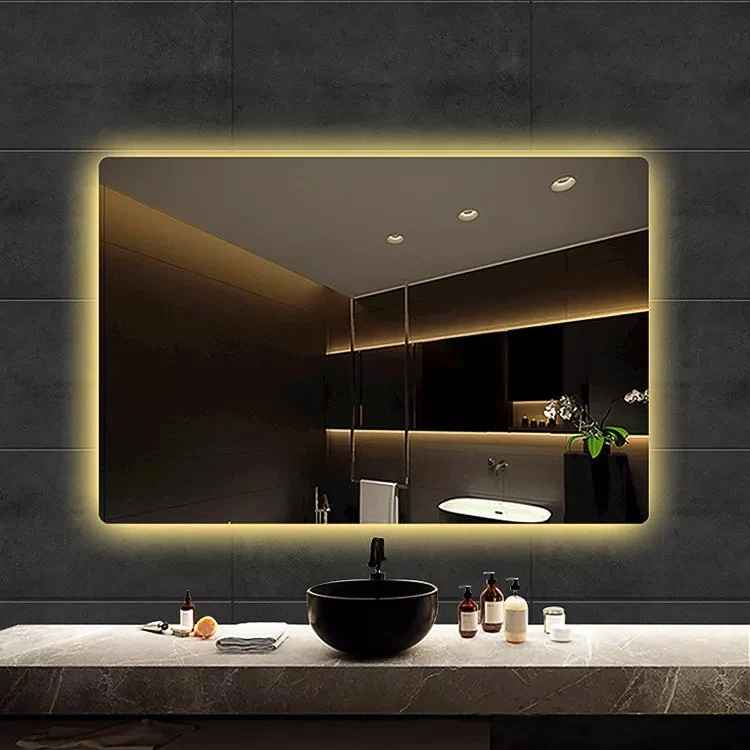 Rectangle Bathroom Intelligent Frameless LED Mirror