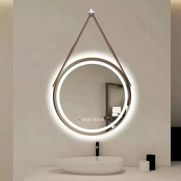Bathroom LED Round Mirror Decorative Wall Wash Basin Mirror Vanity Mirror with Lights LED