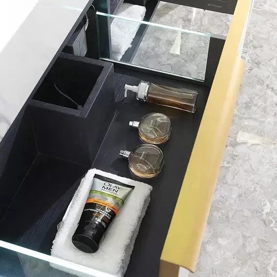 Luxury Double Sink Mirror Modern Bathroom Vanity Cabinet
